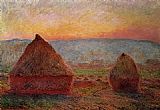 Grainstacks_ Sunset
